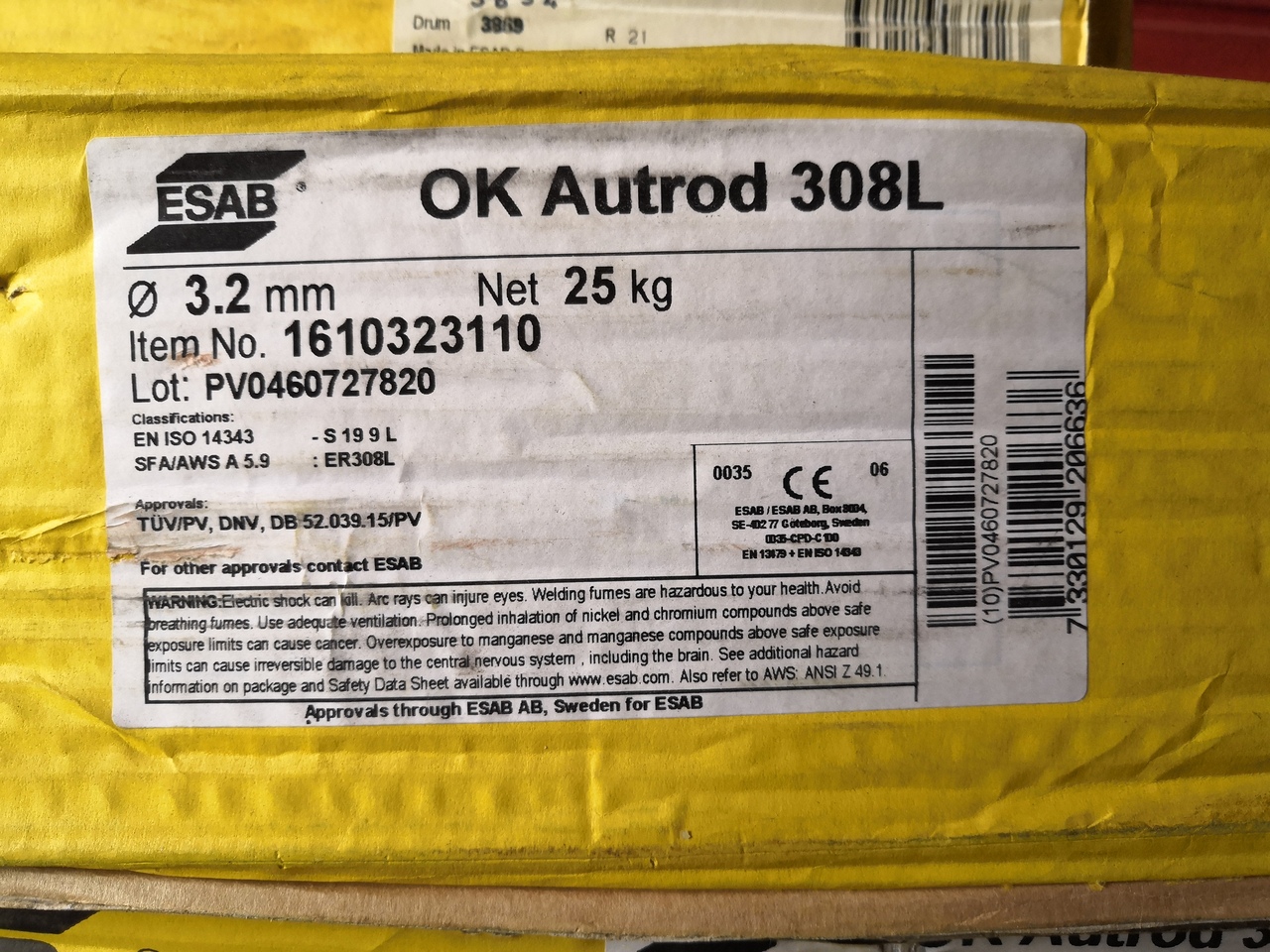 Продам проволоку Esab OK Autrod 308L 3.2 мм. фото 1