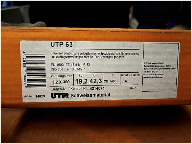 Сварочные электроды UTP 63 3.2x350 мм фото 1