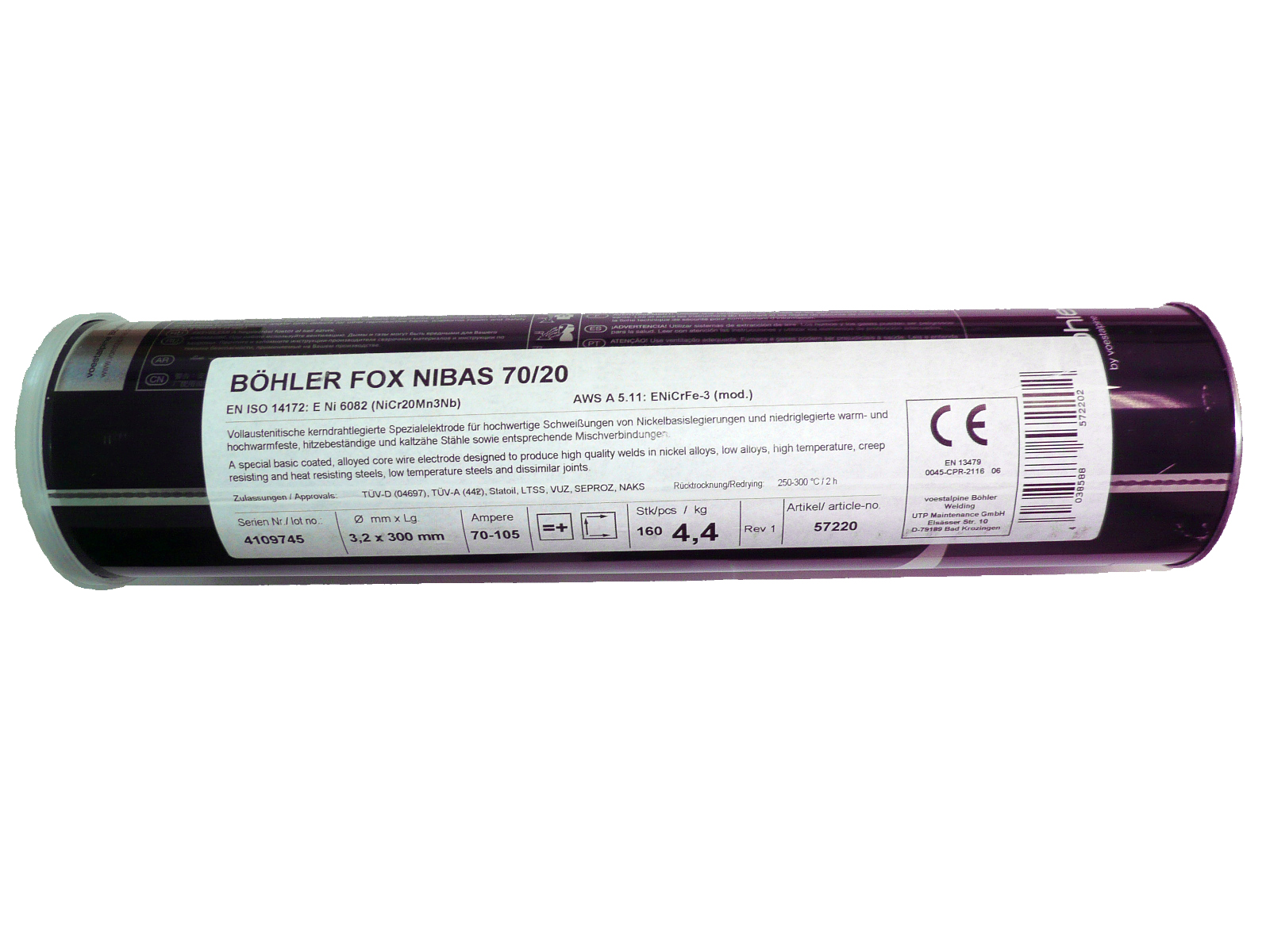 Электроды BOHLER Fox CM 5 Kb ф3.2 фото 1
