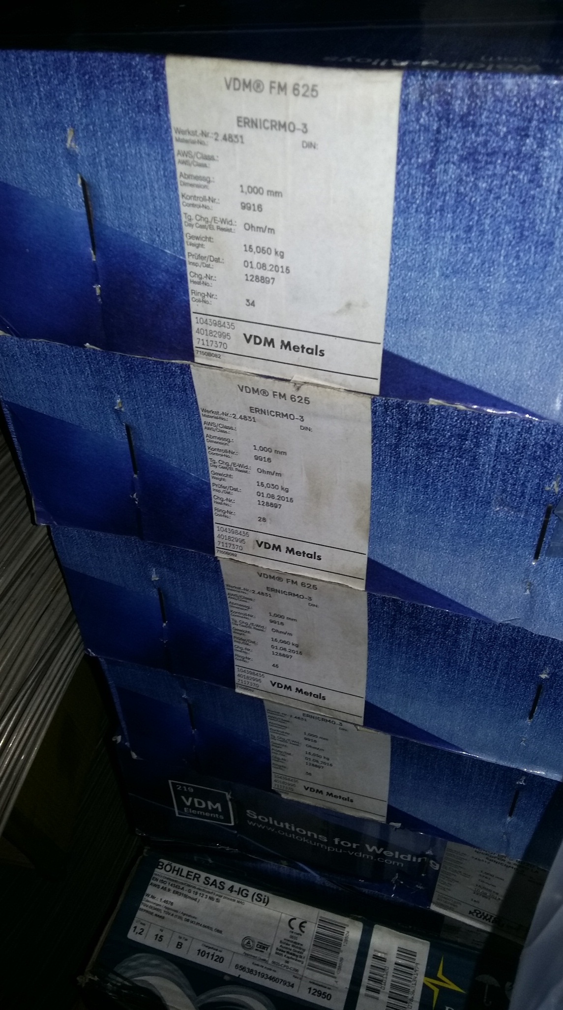 Проволока VDM FM 625 д1.0 NiCrMo 3 фото 1