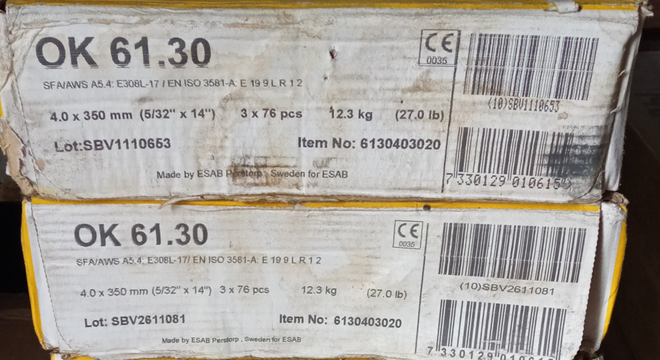 Продам электроды ок 61.30 фото 1
