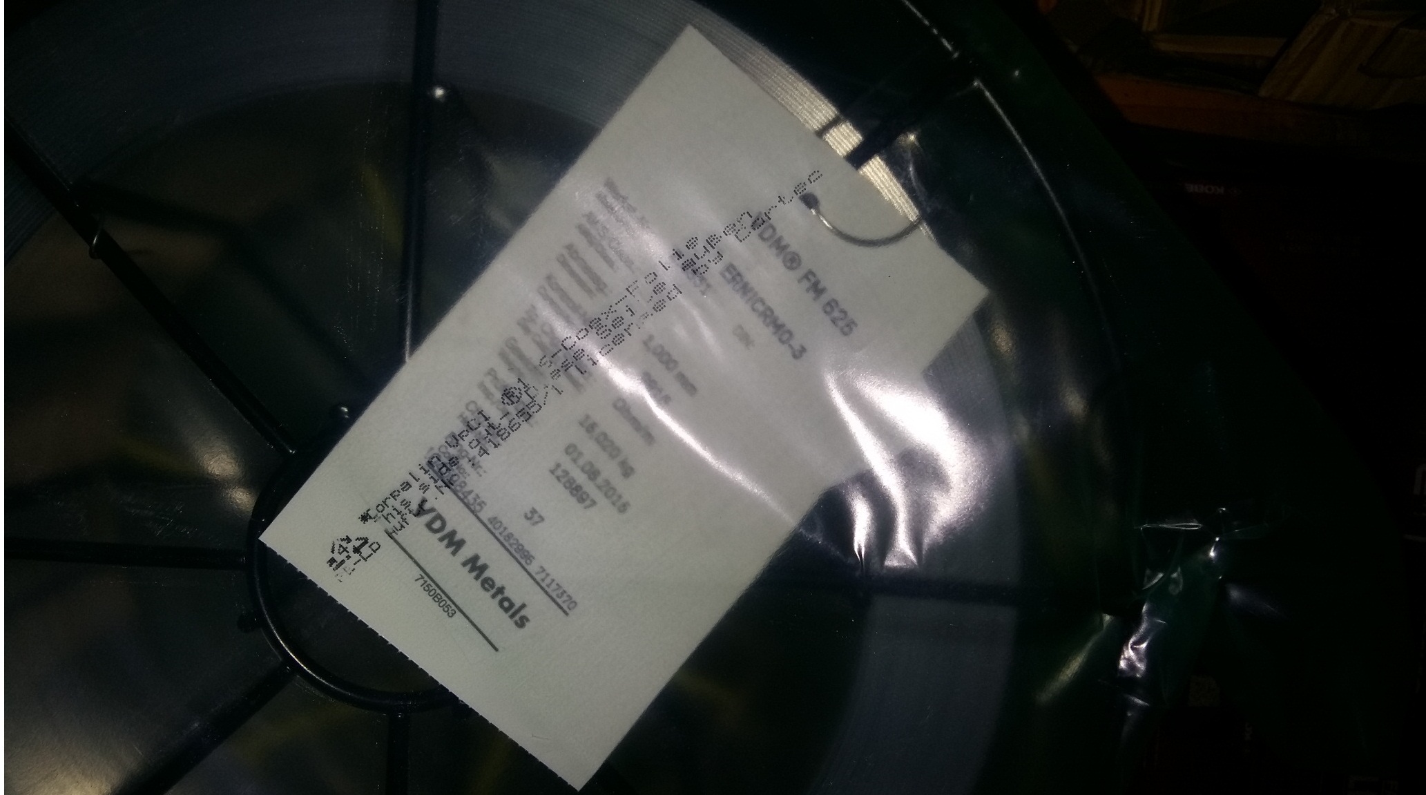 Проволока VDM FM 625 д1.0 NiCrMo 3 США фото 2